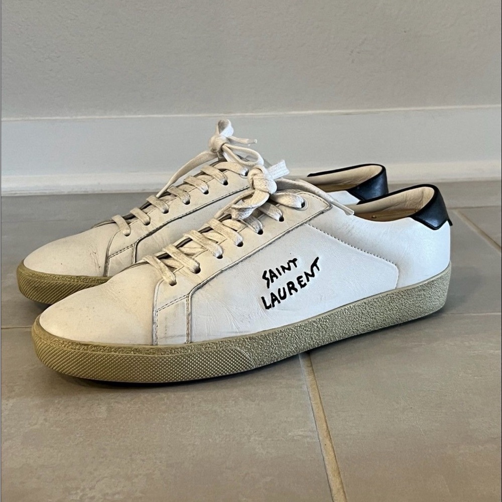 Saint Laurent Paris - SL/06 Embroidered Court Classic Sneaker 43